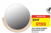 Half Moon Mirror 33.5x33.5x12.cm