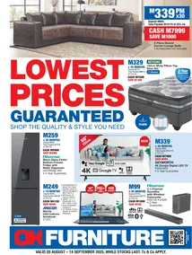 OK Furniture Lesotho : Lowest Prices Guaranteed (20 August - 14 September 2025)