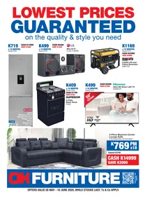 Ok Furniture Zambia : Lowest Prices Guaranteed (28 May - 16 June 2025)