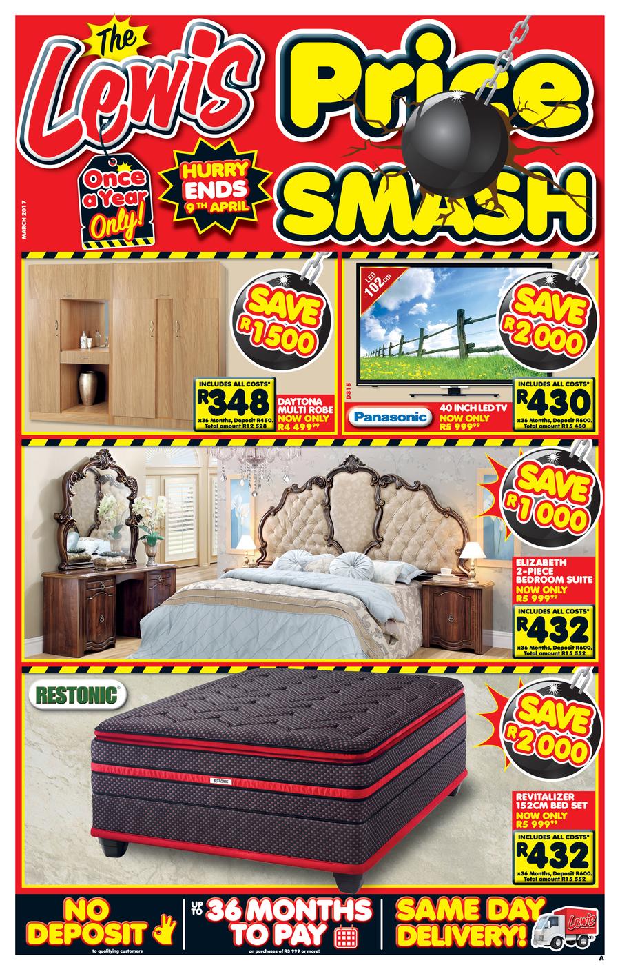 Lewis Price Smash 22 Mar 12 Apr 2017 Www Guzzle Co Za