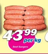 Beef Bangers-Per Kg