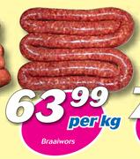 Braaiwors-Per Kg
