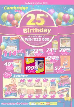 Cambridge Food Ladysmith : 25th Birthday (22 Sep - 4 Oct 2017), page 1