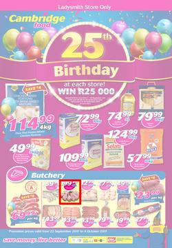 Cambridge Food Ladysmith : 25th Birthday (22 Sep - 4 Oct 2017), page 1