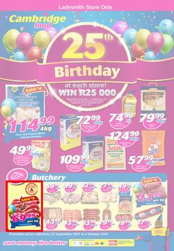 Cambridge Food Ladysmith : 25th Birthday (22 Sep - 4 Oct 2017), page 1