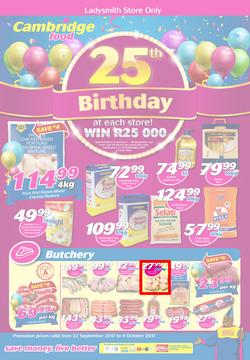 Cambridge Food Ladysmith : 25th Birthday (22 Sep - 4 Oct 2017), page 1
