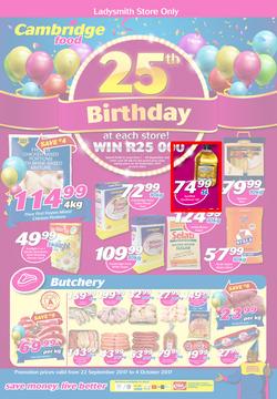 Cambridge Food Ladysmith : 25th Birthday (22 Sep - 4 Oct 2017), page 1