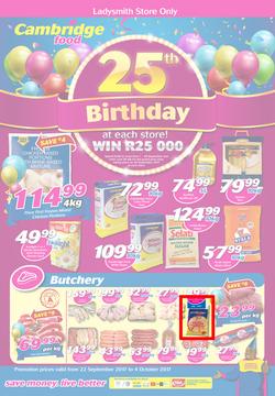 Cambridge Food Ladysmith : 25th Birthday (22 Sep - 4 Oct 2017), page 1