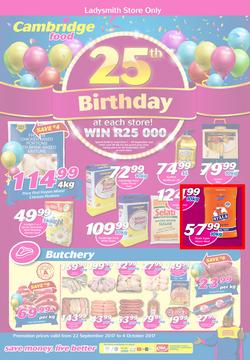 Cambridge Food Ladysmith : 25th Birthday (22 Sep - 4 Oct 2017), page 1