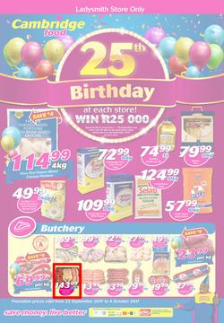 Cambridge Food Ladysmith : 25th Birthday (22 Sep - 4 Oct 2017), page 1