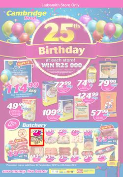 Cambridge Food Ladysmith : 25th Birthday (22 Sep - 4 Oct 2017), page 1