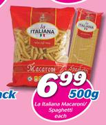 La Italiana Macaroni/Spaghetti-500gm