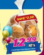 Cambridge Food Queen Cakes-10's