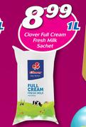 Clover Full Cream Fresh Milk Sachet-1Ltr