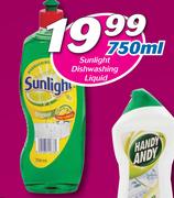 Sunlight Dishwashing Liquid-750ml