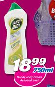 Handy Andy Cream Assorted-750ml