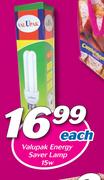 Valupak 15W Energy Saver Lamp-Each