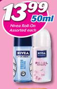 Nivea Roll-On Assorted-50ml Each