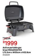 Megamaster Active Portable Gas Braai L72.2cm x W55cm x H32.8cm 81466091