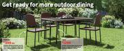  Outdoor Dining Armchair Zena Fix Dark Brown Synthetic Rattan & Steel L60cmxW55cmxH84.5cm 81457201