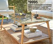 Naterial Outdoor 4 Seater Furniture Set 81467267
