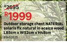  Naterial Outdoor Storage Chest L85cm x W52cm x H48cm 81452825