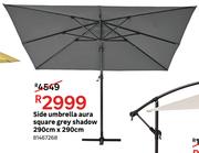 Side Umbrella Aura Square Grey Shadow 290cm x 290cm 81467268