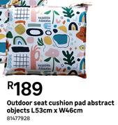 Outdoor Seat Cushion Pad Abstract Objects L53cm x W46cm 81477928