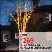 Solar LED Fairy Lights Warm White Litehouse 20m 81474909