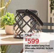 Solar Mobile Lamp Iron IP44 Cebu Inspire 19.5cm 81465539