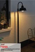 Lamppost E27 60W IP44 Metal Matt Black Inspire 2m Excludes Bulb 81401767