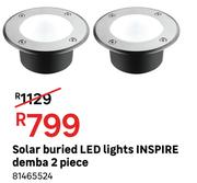 Solar Buried LED Lights Inspire Demba 2 Piece 81465524