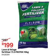 Lawn & Foliage Fertiliser 7.1.3 Protek 10Kg 81426309