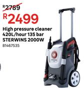 Sterwins High Pressure Cleaner 420L/Hour 135 Bar 2000W 81467535