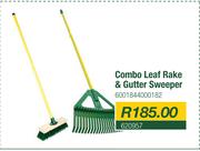 Lasher Combo Leaf Rake & Gutter Sweeper