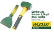 Lasher Combo Club Hammer 1.8Kg & Brick Bolster