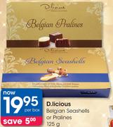 D.licious Belgian Seashells Or Pralines-125G Per Box