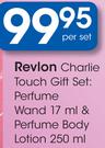 Revlon Charlie Touch Gift Set Perfume Wand 17Ml & Perfume Body Lotion 250Ml-Per Set