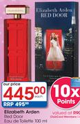 Elizabeth Arden Red Door Eau De Toilette-100Ml Each