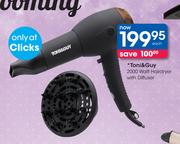 Toni&Guy 2000W Hairdryer With Diffuser