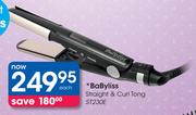 BaByliss Straight & Curl Tong-ST230E