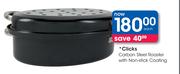 Clicks Carbon Steel Roaster With Non-Stick Coating Each