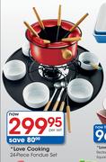 Love Cooking 24-Piece Fondue Set-Per Set