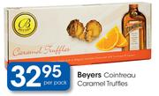 Beyers Cointreau Caramel Truffles-Per Pack