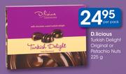 D.licious Turkish Delight Original Or Pistachio Nuts-225g