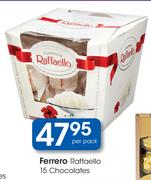 Ferrero Raffaello 15 Chocolates-Per Pack