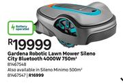 Gardena Robotic Lawn Mower Sileno City Bluetooth 4000W 750 Sqm 81467548