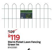 Storm Picket Lawn Fencing Green 1m 81455561