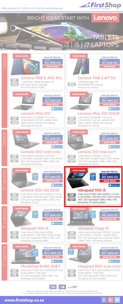First Shop : Lenovo (7 Oct - 31 Oct 2016), page 1