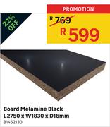 Special Board Melamine Black L2750 X W1830 X D16mm Www Guzzle Co Za